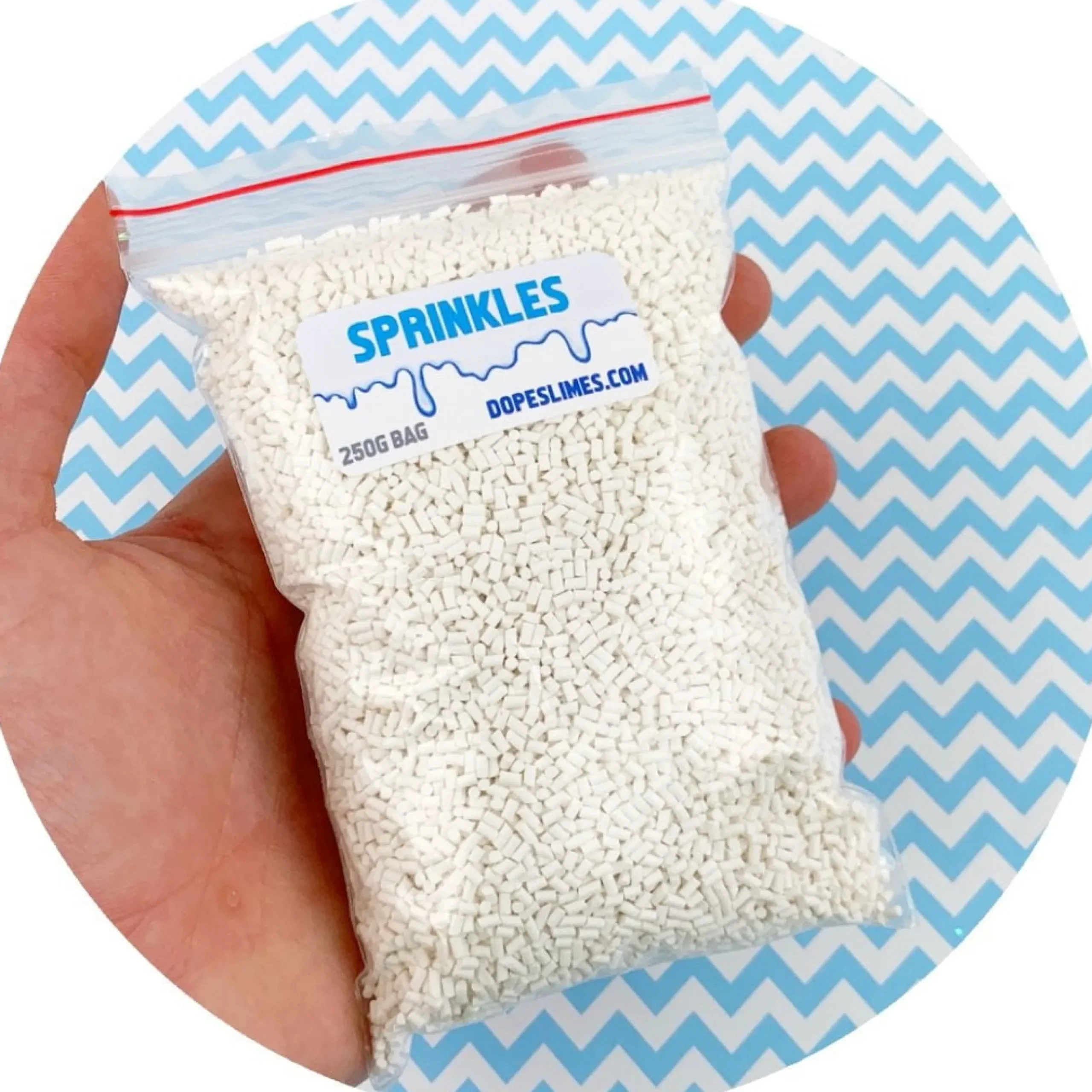 Slime Sprinkles>Dope Slime White Sprinkles