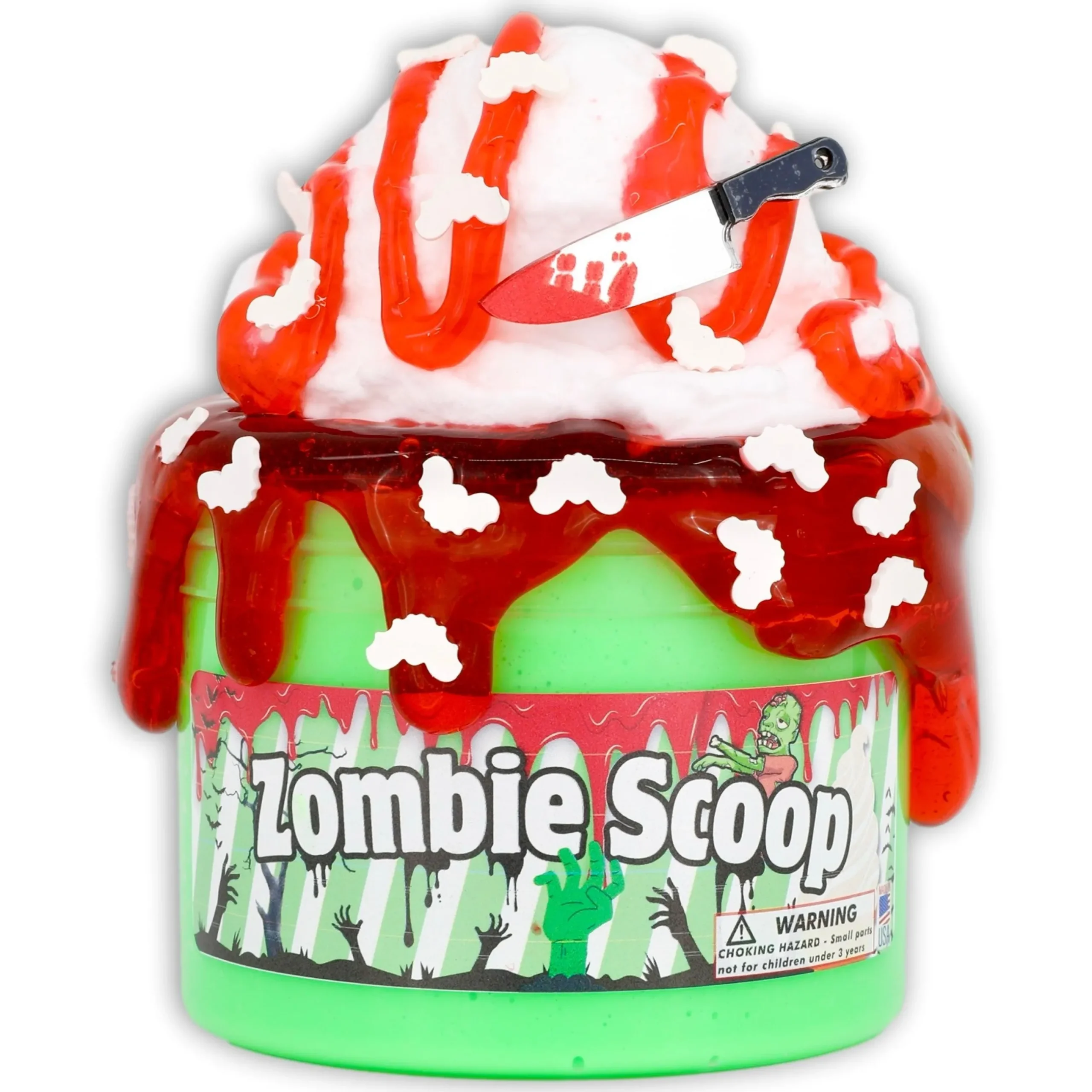Butter Slime|Clear Base Slime>Dope Slime Zombie Scoop